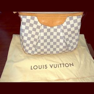 Authentic Louis Vuitton Siracusa PM Damier Azur